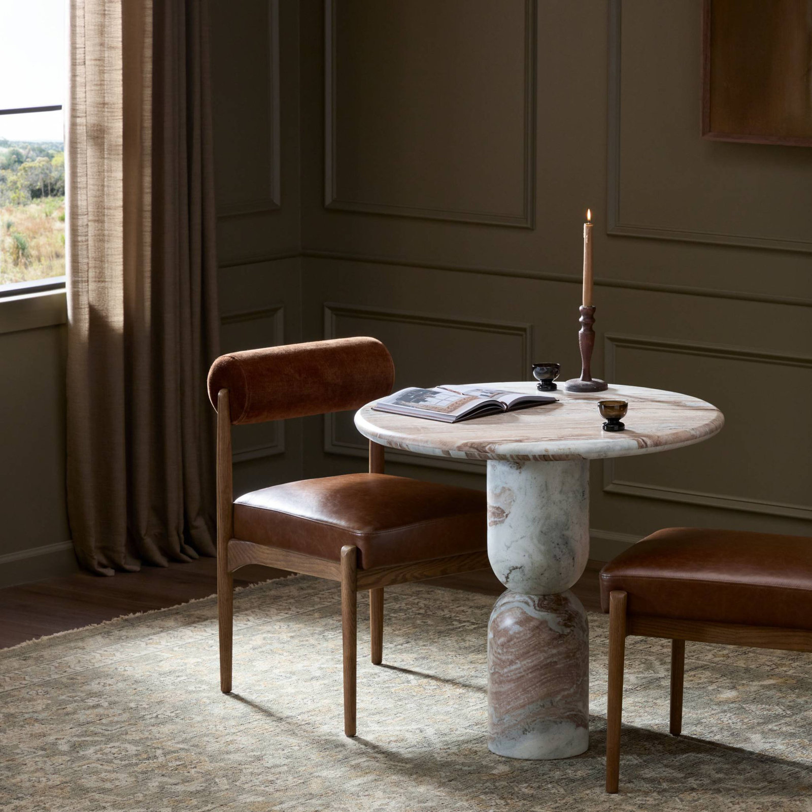 Figueroa Bistro Table 32"-Sawar Marble