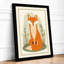 Fox and Botanicals Modern - Framed Print-1773495777-1773495780