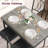 5-Piece Rectangular Dining Set for 4, Modern Upholstered Chairs, Space-Saving for Apartments, Gray