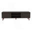 Meuble télé Elaine H 20,4 po, 2 portes, 2 tablettes, wengé noir - salon