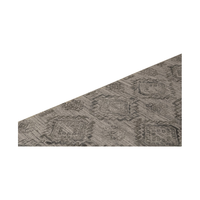 Geometric Area Rug in Gray