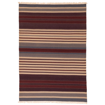 Waalwijk Burgundy Kilim 5'6" x 7'10"