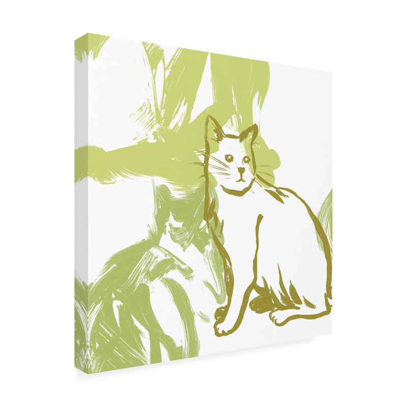 «June Erica Vess Paint Box Cats V», art sur toile, H 14 po x l 14 po x P 2 po