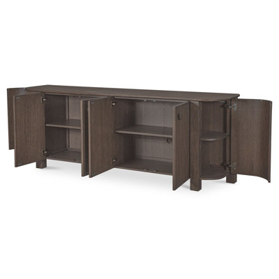 Dark Brown Oak Sideboard