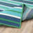 Deltana Machine Woven Striped Indoor / Outdoor Rug-1835370347