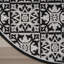 Tapis intérieur / extérieur noir et blanc Minvydas Aloha-864345981
