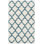 Tapis ivoire / bleu sarcelle à motif géométrique Alvarez