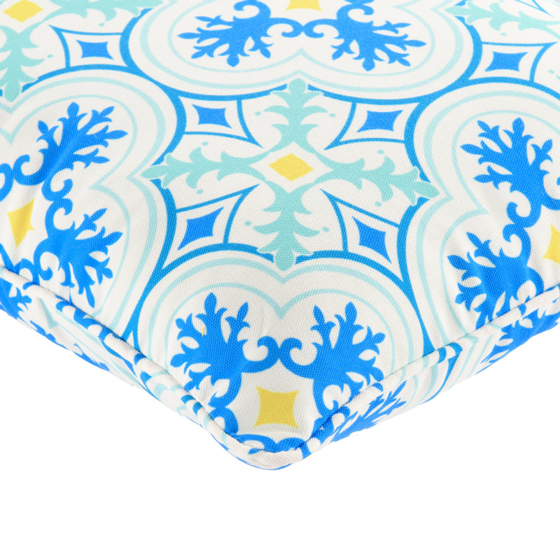 Coussin Lillian, Carreau turquoise