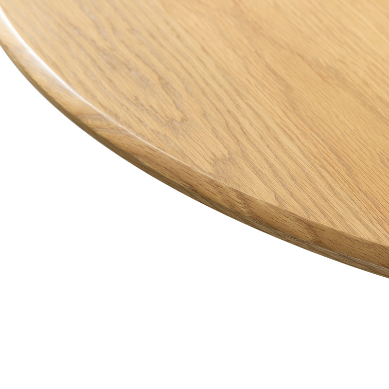 Table de salle à manger en bois massif, H 30 po x L 46 po x l 46 po, Chêne