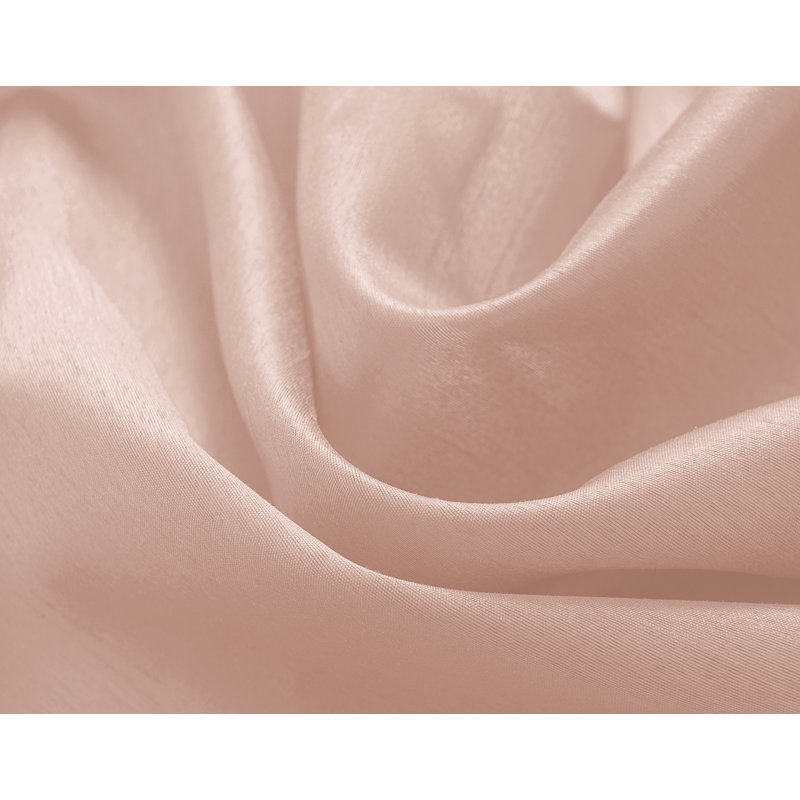Mattingly Faux Silk Semi-Sheer Grommet Window Curtain Panel, 54" W x 84" L, Blush