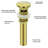 Pop-up Bathroom Sink Drain with Overflow-100485756
