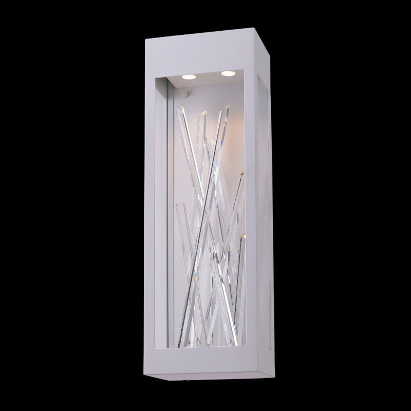 Matte White 24-Inch LED Outdoor Wall Sconce