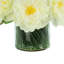 Faux Peony Arrangement in a Glass Vase-714086741