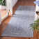Trombetta Hand Woven Area Rug in Dark Blue/Ivory