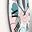 Colourful Art Collage In Pastel Colours - Modern Wall Clock-60327471