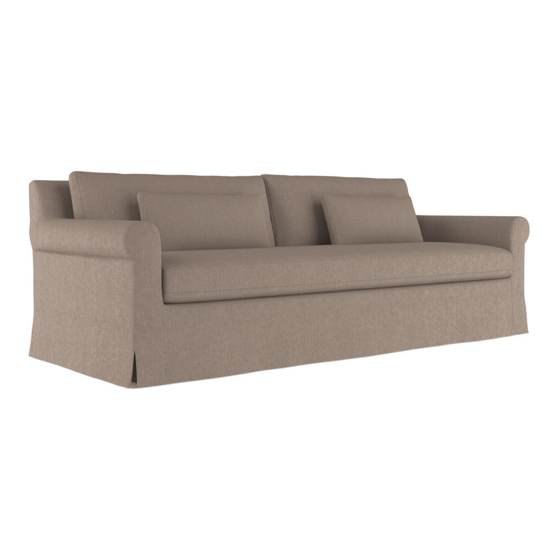 Canapé Ludlow, Ponce de lin Box Weave, H 34 po x l 120 po x P 38 po, Patiné