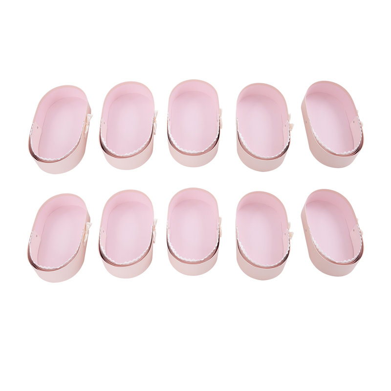 10 paniers décoratifs, Rose