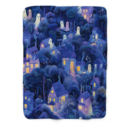 Phantom Dwellings  1 Piece Premium Sherpa Blanket 0215