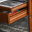 Solid wood coffee table with retro design