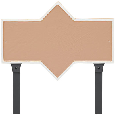 Plaque d'adresse rectangulaire avec piquet de jardin Piedmont