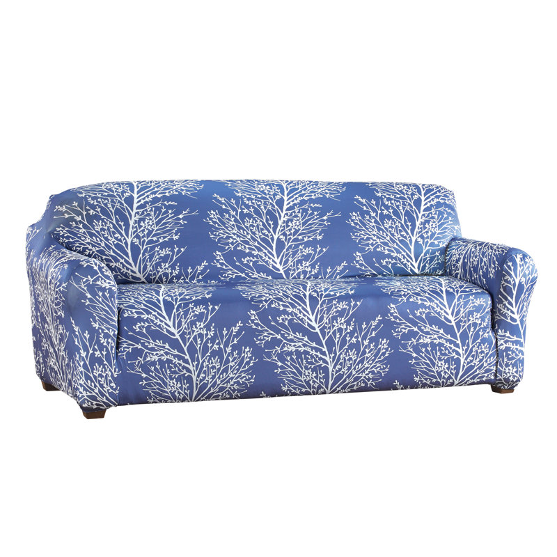 Housse pour meuble Elegant Foliage Design, L 96 po x P 77 po, Polyester marine