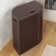 Ecopelle Wood Laundry Hamper with Handles