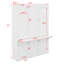 Lit escamotable double avec 1 armoire de rangement latérale et bureau