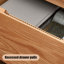Table de chevet 2 tiroirs en bois massif Burlywood