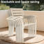 Chaises de salle à manger d'extérieur en fer de couleur crème pour le jardin et la terrasse, structure avec revêtement écologique, surface à revêtement lisse, étuis à usages multiples faciles à installer, structure, installation brillante-1373429766