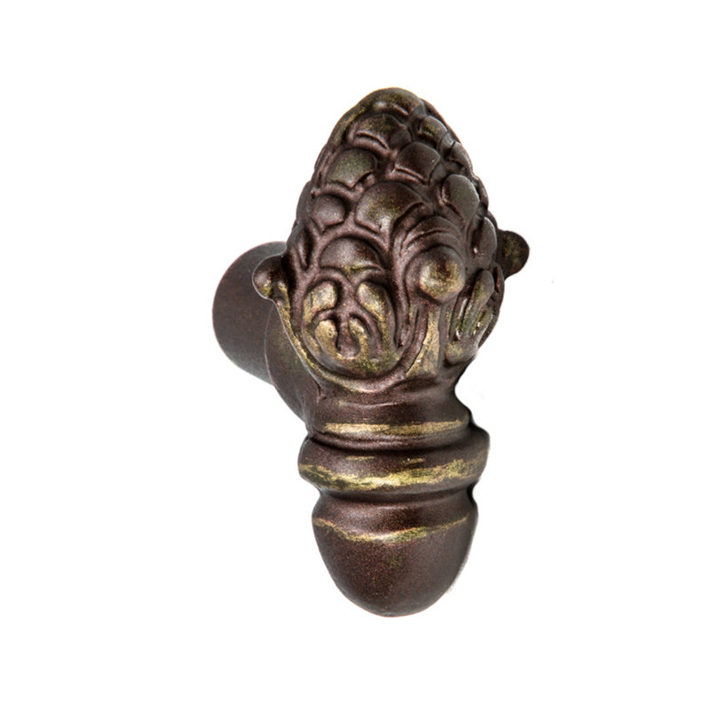 Bienvenue large knob in Oil Rub Bronze, Antique Brass