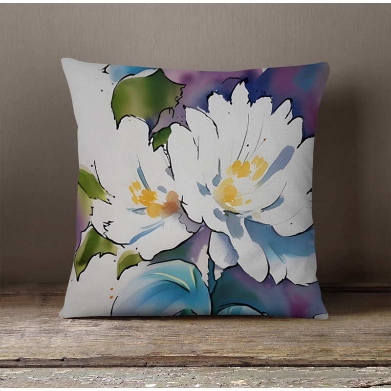 Throw Pillow, 16"H x 16"W, Pillow Cover Only - No Insert