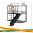 Twin Over Twin Metal Bunk Bed ,Metal Housebed With Slide-63544599
