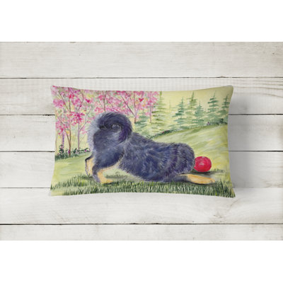 Tibetan Mastiff Outdoor Reversible Throw Pillow