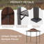 1.5m W x 2.5m D Metal Soft-top Gazebo-428444023
