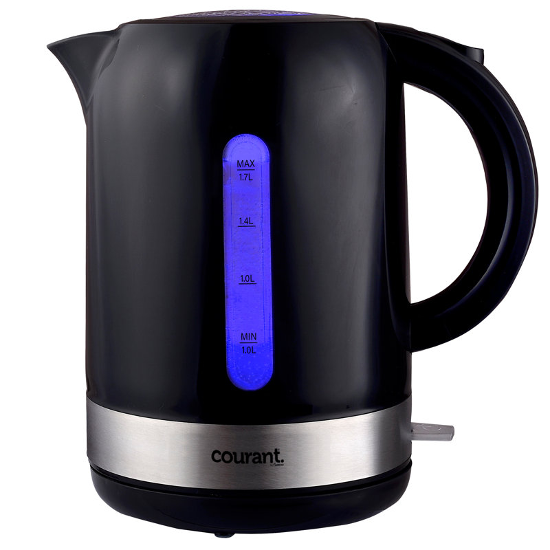 Bouilloire électrique sans fil 1,7 litre, Noir
