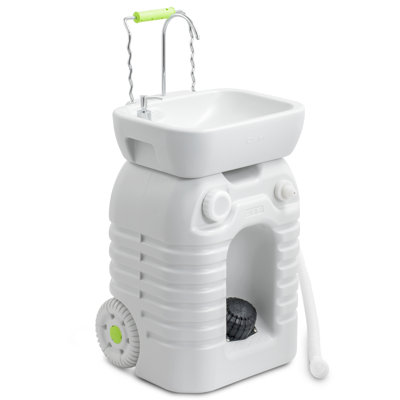 16.5 L x 13.9 W Portable Handwash Station with Faucet