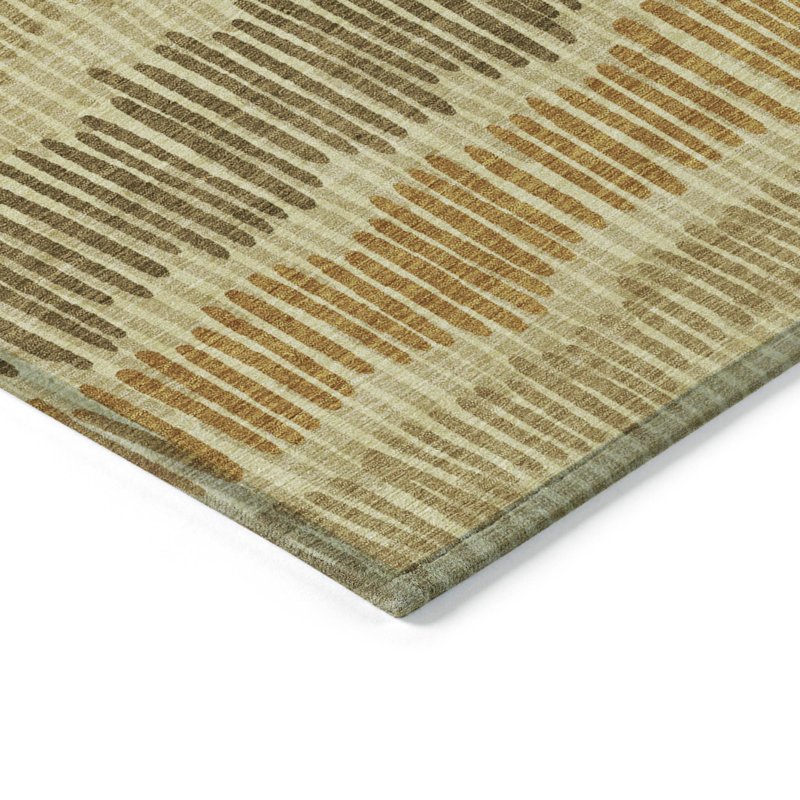 Rectangle Malek Indoor/Outdoor Area Rug with Non-Slip Backing, Rectangle 9' x 12'