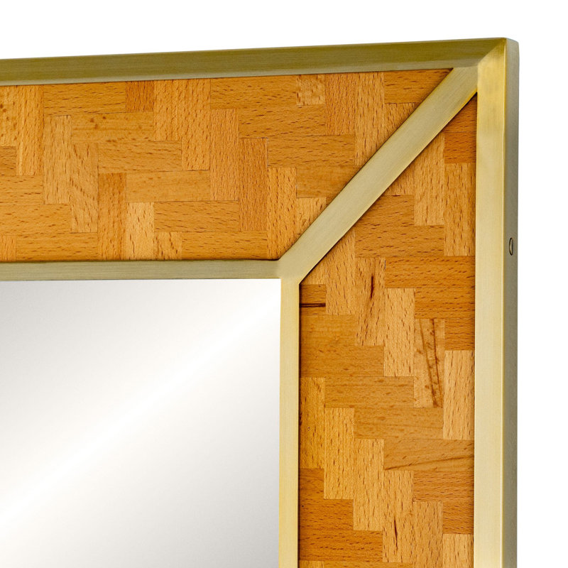 Del Vira Marquetry Wall Mirror