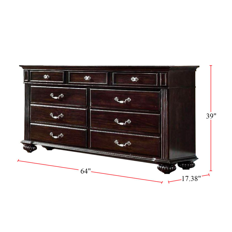 Commode double 9 tiroirs Stayner