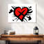 Hardie style cœur rouge style graffiti-107879677