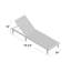 Ensemble de chaises longues inclinables en acacia 78,75 po Cadain-918796962