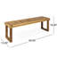 Banc en bois 2 - Naturel, résistant aux intempéries et à 2 bancs résistant aux intempéries