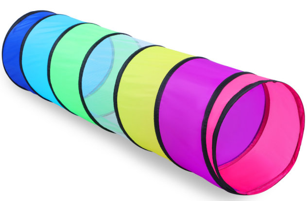Tunnel de jeu coloré intérieur / extérieur l 71 po x P 19 po Wilwolfer