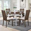 Ensemble de table ronde avec table ouverte et 4 chaises