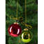 Serene Spaces Living, ensemble de 6 ornements d'arbre de Noël rouge, vert et or pour la décoration de Noël