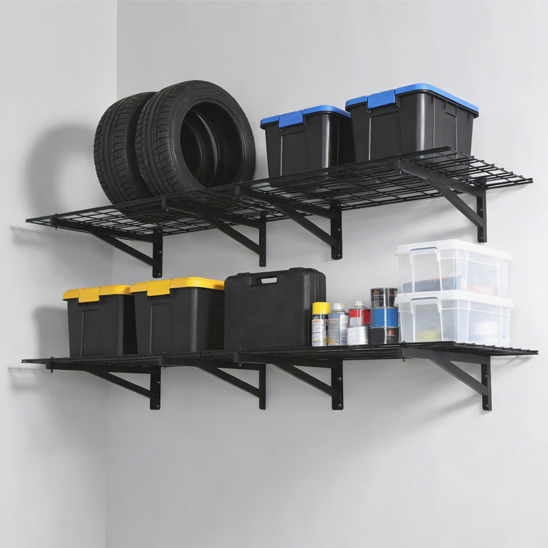 Ensemble de 4 tablettes murales robustes pour garage