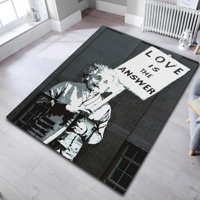 Luxurious Hall Carpet, 3.3 x 6.6 ft, 100% Polyester, 0.4 in Pile Height | Antibacterial & Non-Slip Underside | Machine Washable at 86°F, 700 g/m² | Perfect for High-Traffic Areas, Soft & Durable Design