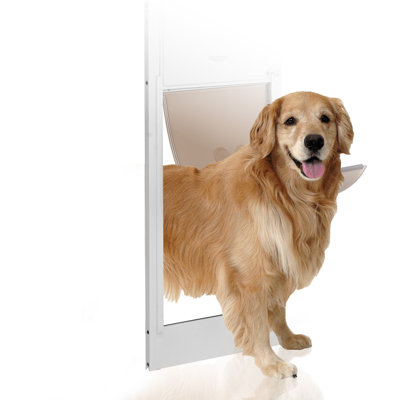 Dog Door for Sliding Glass Door 75 7/8"-80 11/16" Adjustable Height XL