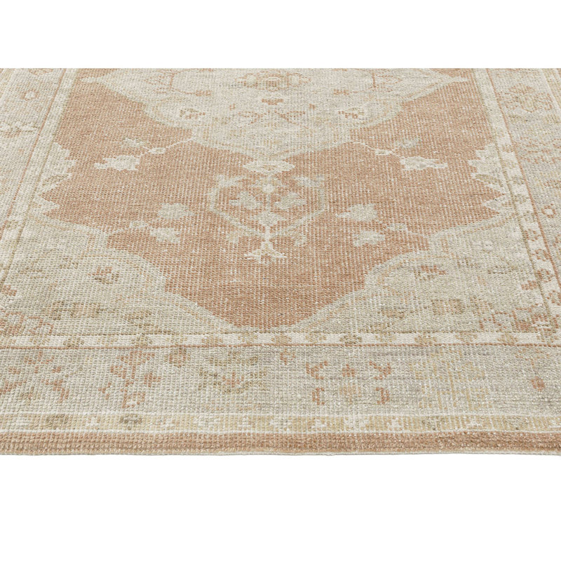 Tapis en laine noué à la main Bungalow Bungalow Rose, Tapis de couloir 2 pi 6 po x 8 pi