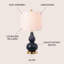 Lampe de table 20,5 "Galliano-924363283